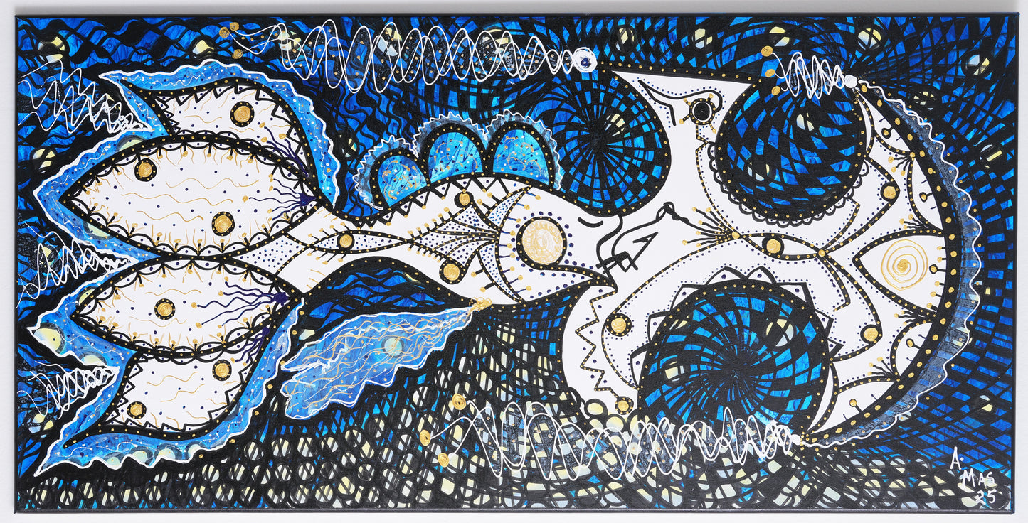 "Midnight Hook" - Intricate Contemporary Surrealism by Adrian Mas